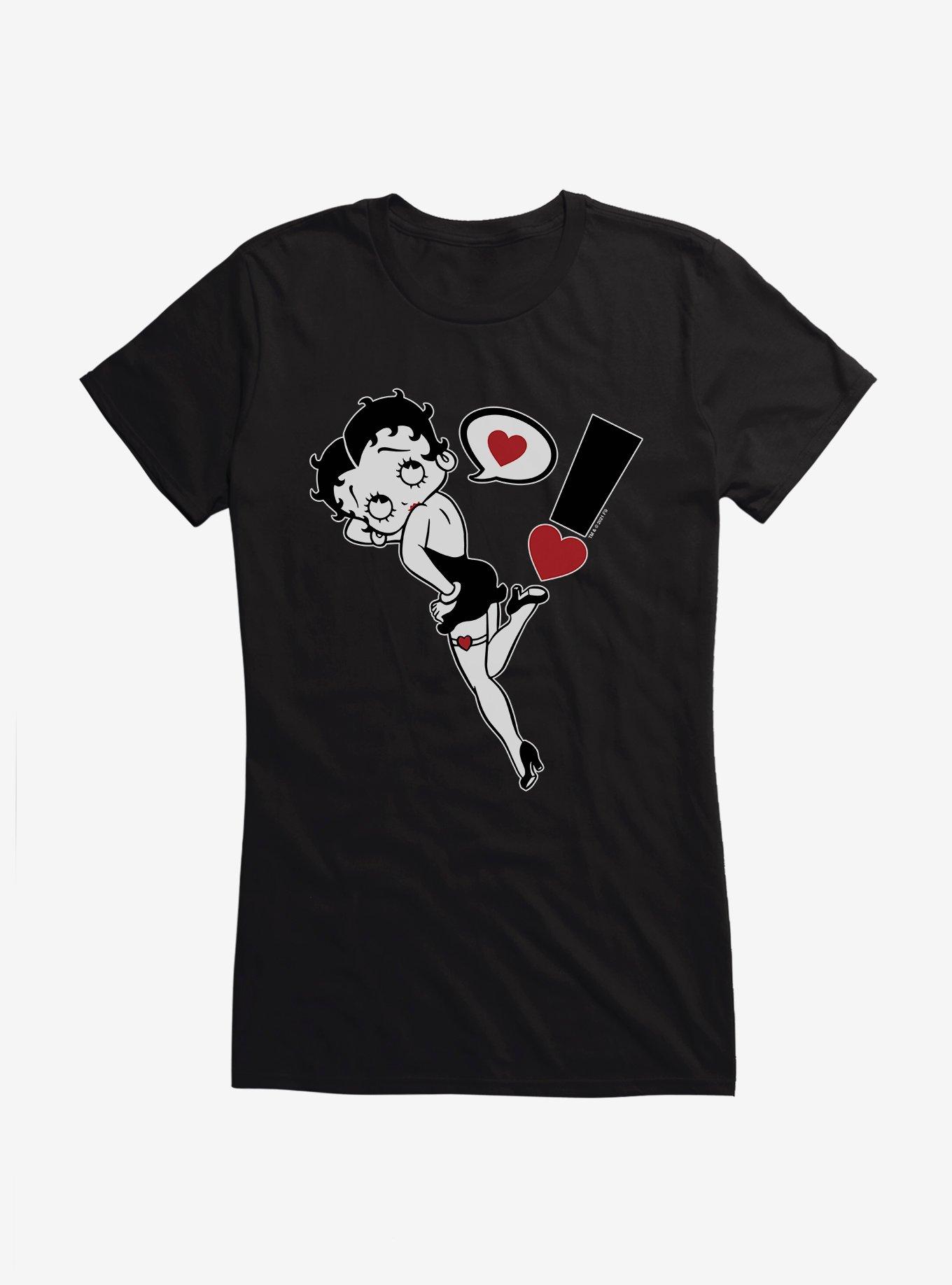 Betty Boop Exclamation of Love  Girls T-Shirt