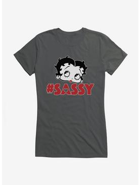 Betty Boop Hashtag Sassy Girls T-Shirt, CHARCOAL, hi-res