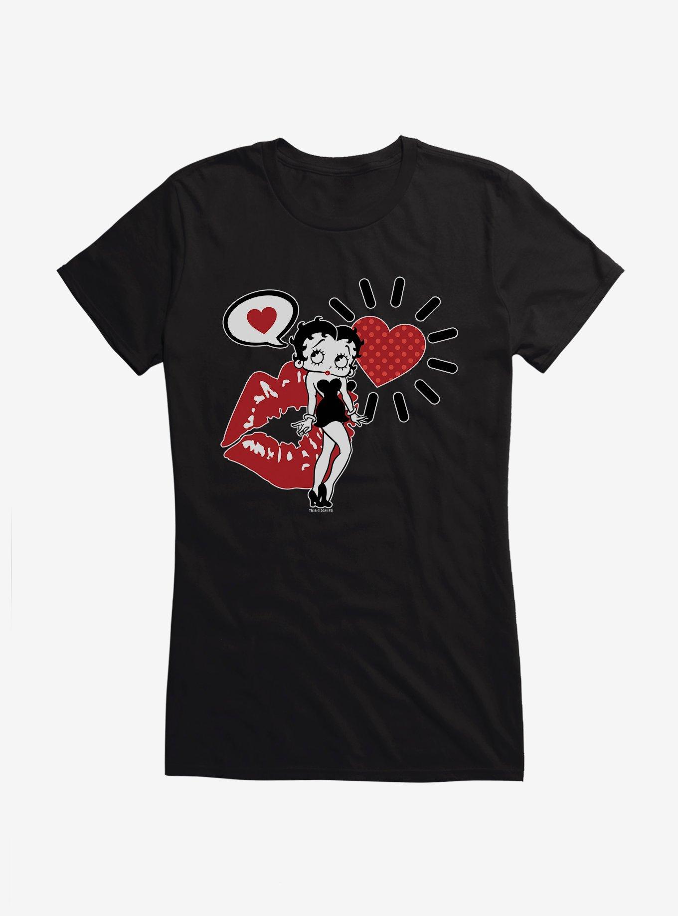 Betty Boop Love on the Brain Girls T-Shirt