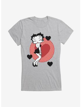 Betty Boop Pucker Up Girls T-Shirt, HEATHER, hi-res