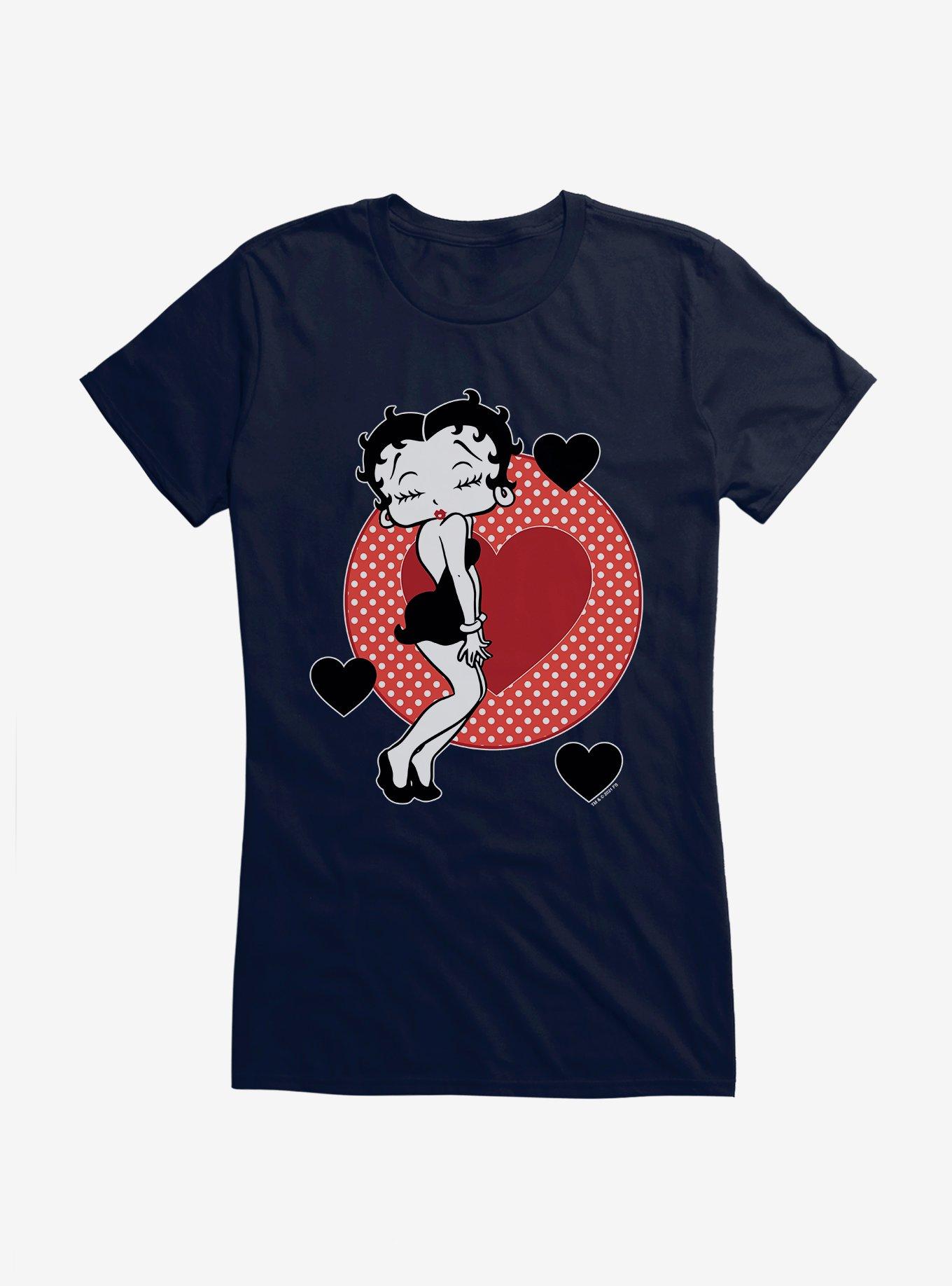 Betty Boop Pucker Up Girls T-Shirt, , hi-res
