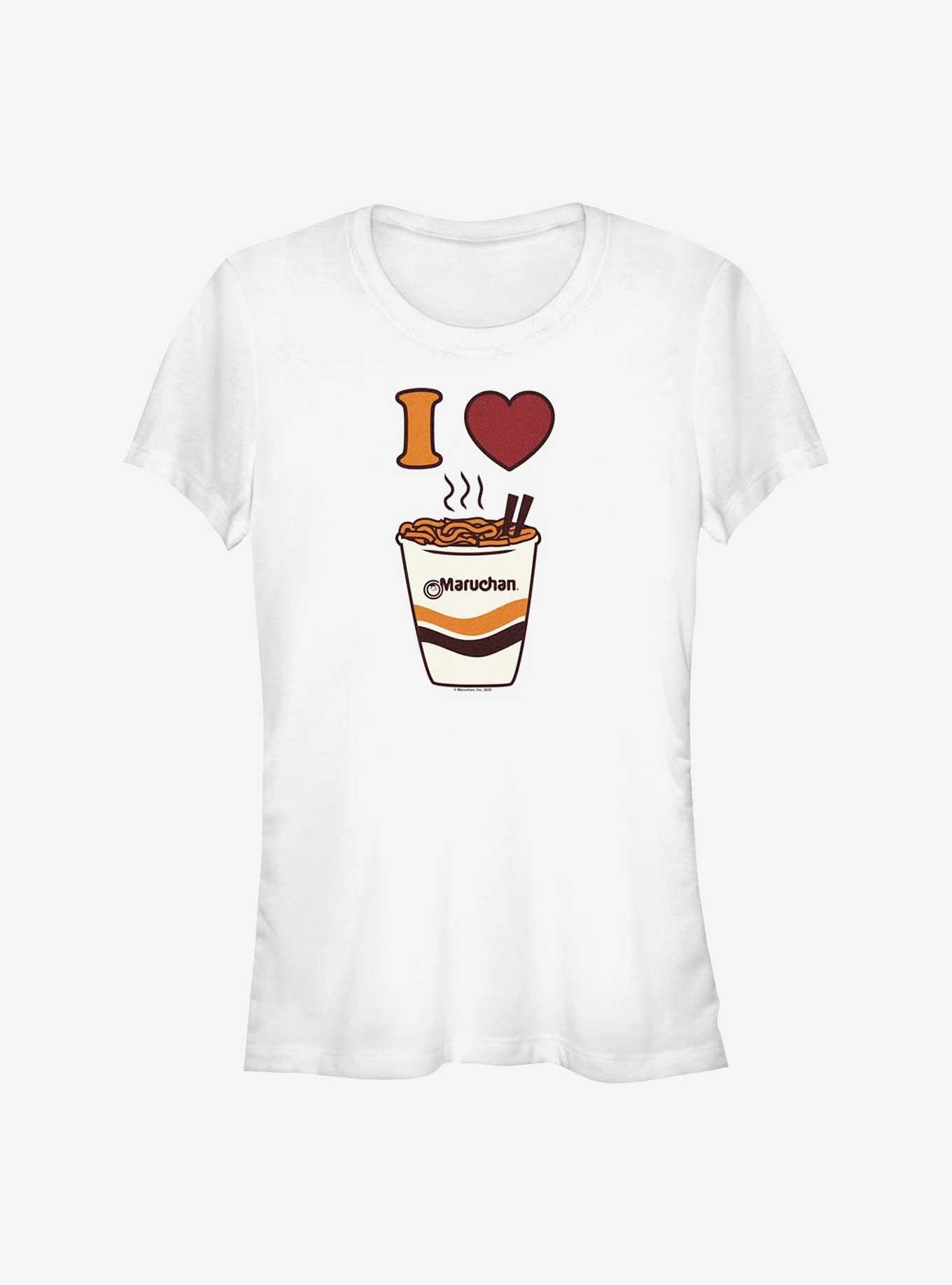 Maruchan I Heart Maruchan Girls T-Shirt, WHITE, hi-res