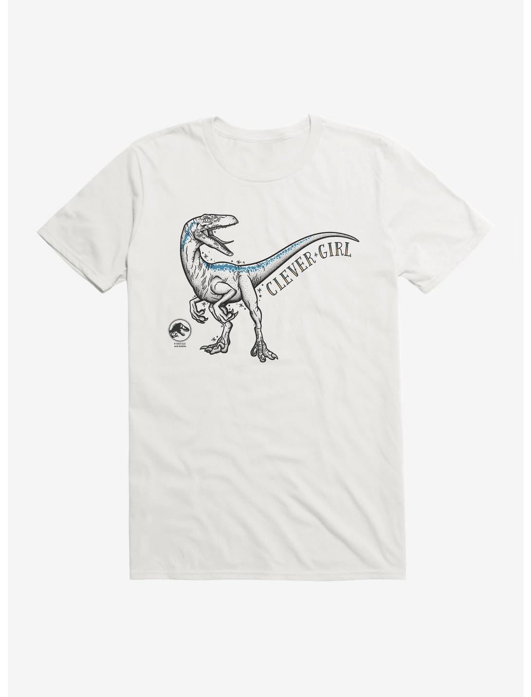 Jurassic World Clever Girl Illustrated T-Shirt, WHITE, hi-res