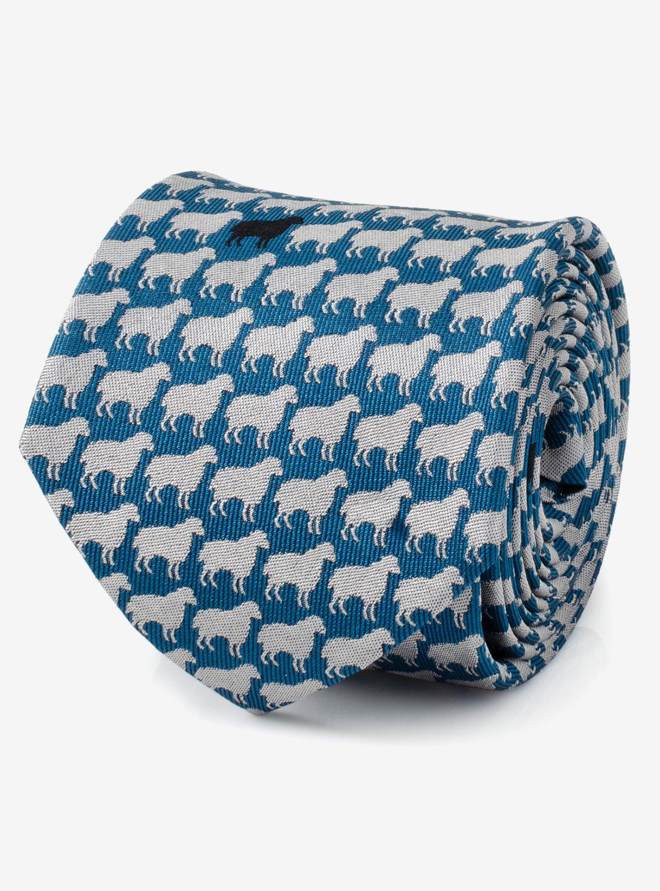 Black Sheep Blue Silk Men's Tie, , hi-res