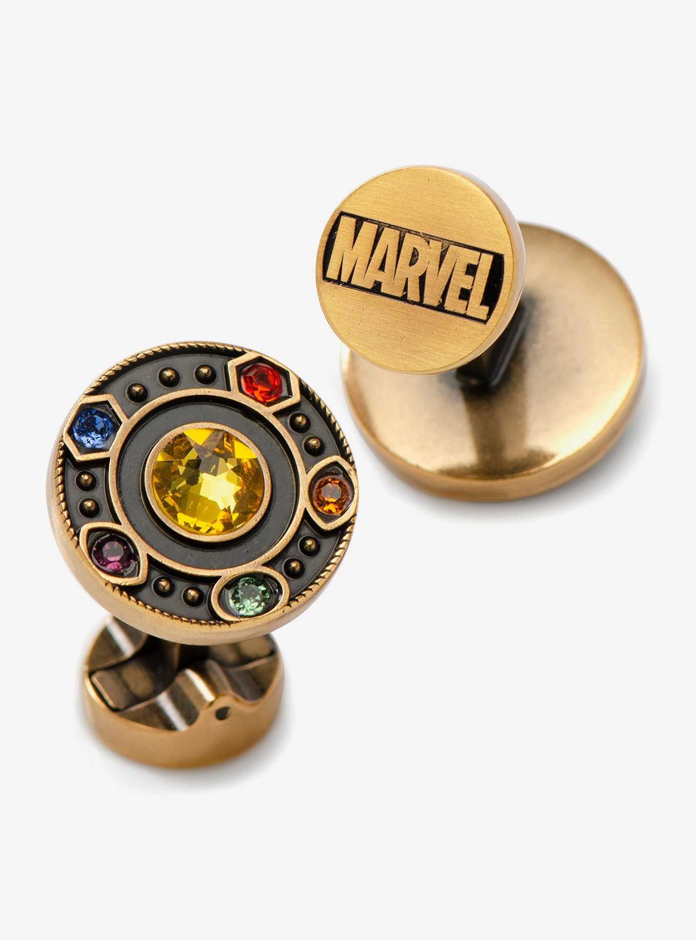 Marvel Avengers Infinity Stones Antique Gold Cufflinks, , hi-res