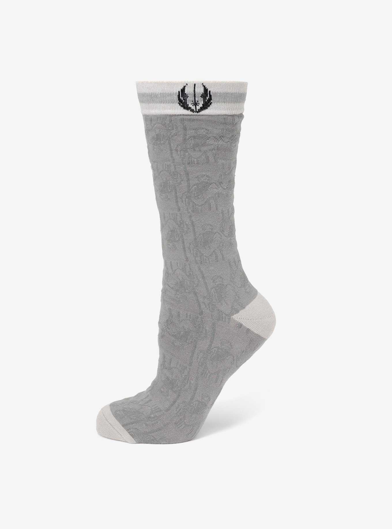 Star Wars Obi Wan Kenobi Gray Men's Socks, , hi-res