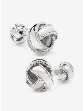 Sterling Silver Braided Knot Cufflinks, , hi-res