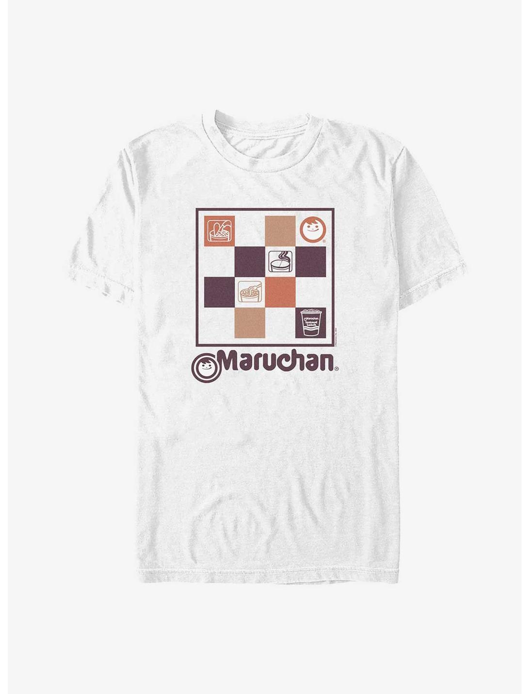 Maruchan Checkered Maruchan T-Shirt, WHITE, hi-res
