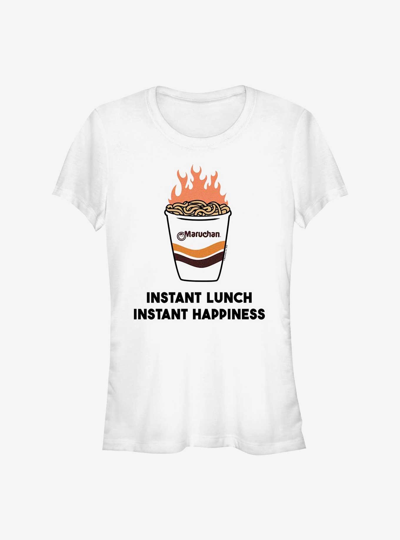 Maruchan Instant Happiness Girls T-Shirt, WHITE, hi-res