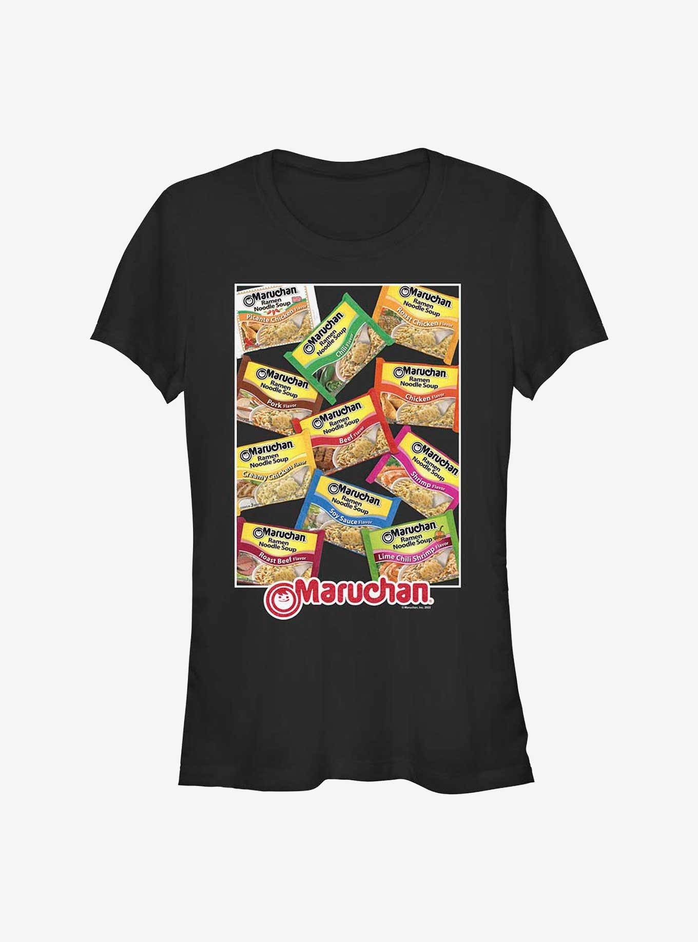 Maruchan Flavor Profiles Girls T-Shirt, BLACK, hi-res