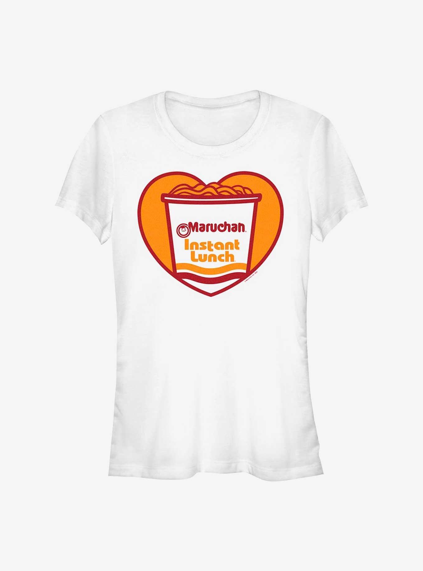 Maruchan Heart Girls T-Shirt, WHITE, hi-res