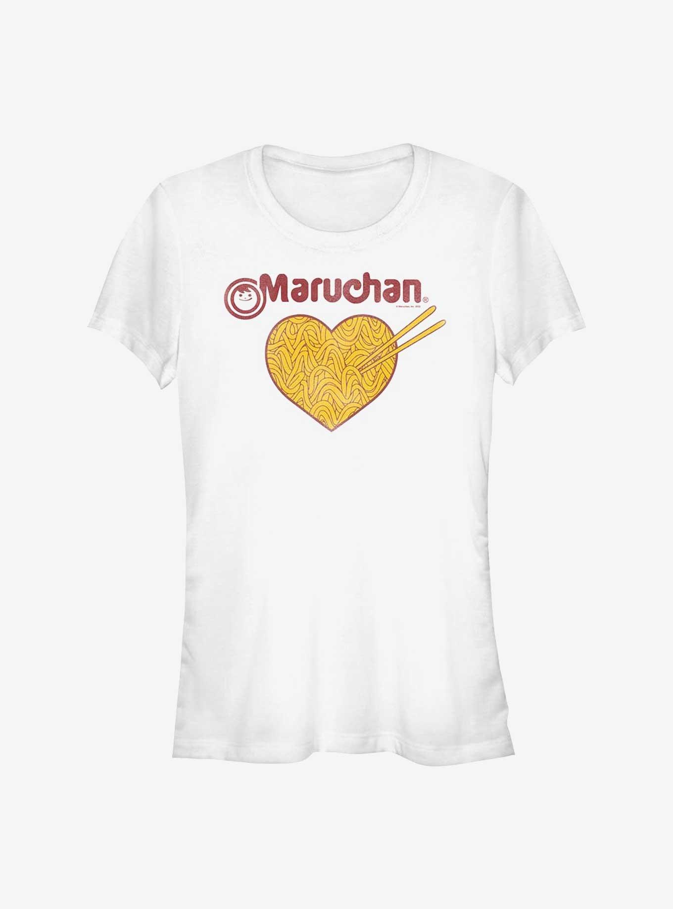 Maruchan Noodles Heart Girls T-Shirt, WHITE, hi-res