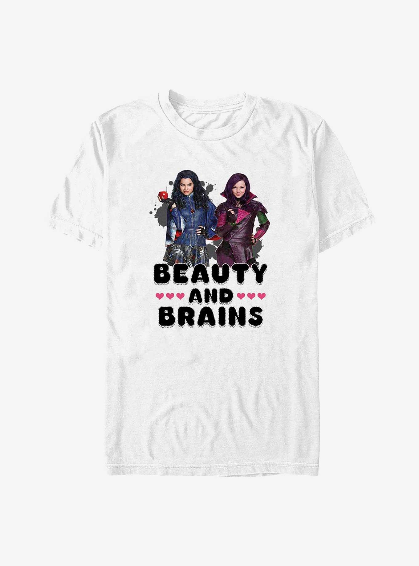 Disney Descendants Beauty And Brains T-Shirt, WHITE, hi-res