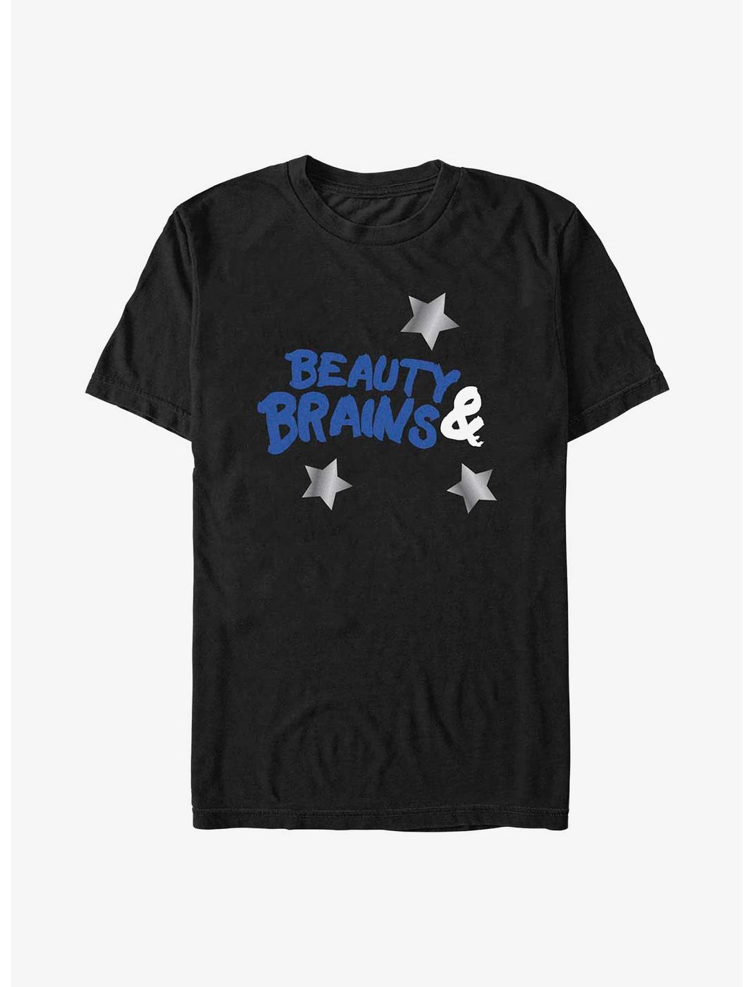 Disney Descendants Beauty And Brains Crown T-Shirt, BLACK, hi-res