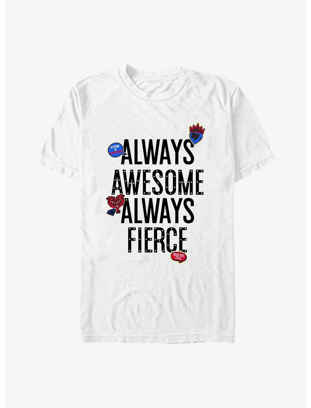 Disney Descendants Fierce And Awesome T-Shirt, WHITE, hi-res