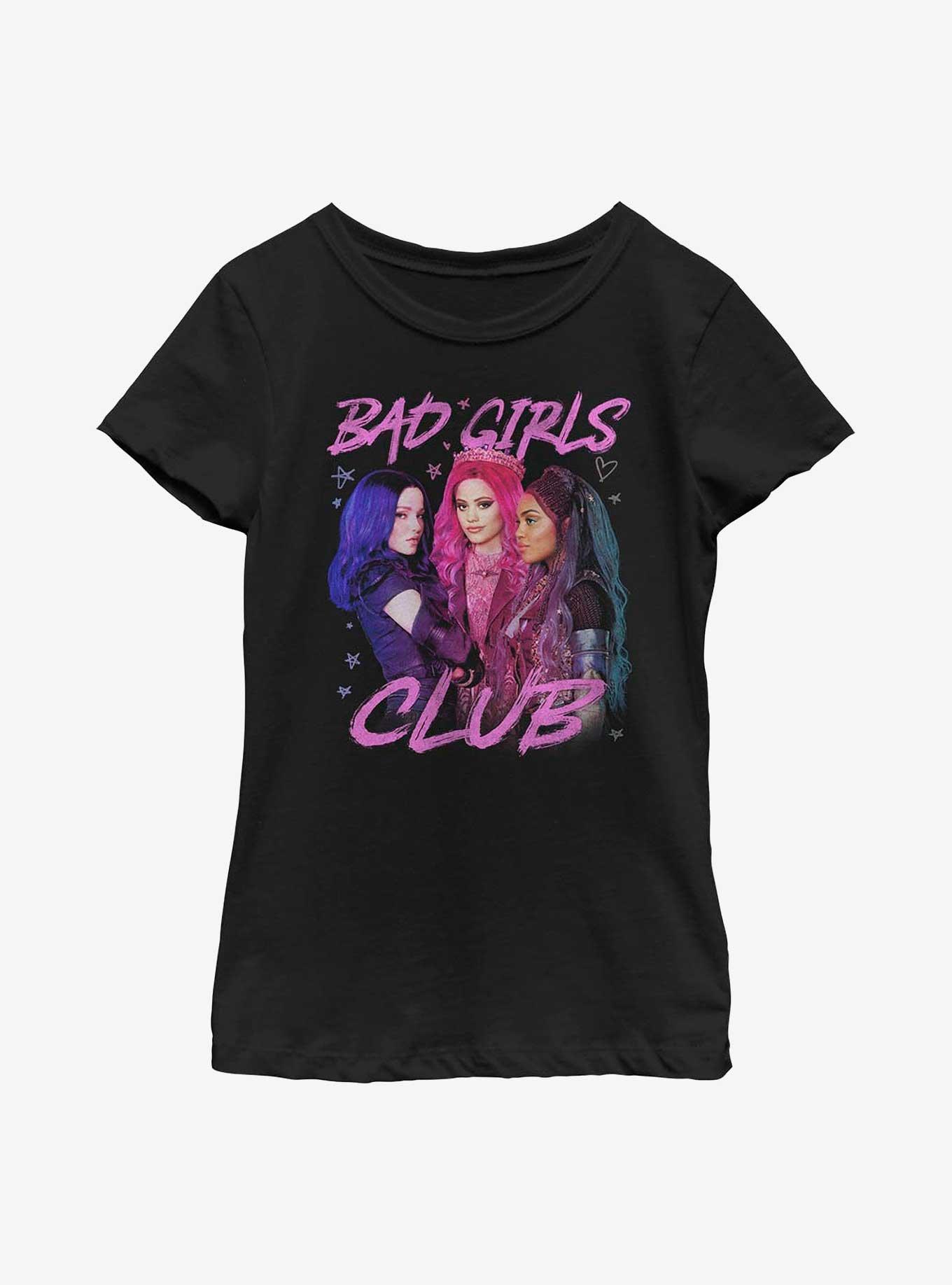 Disney Descendants Bad Girls Club Youth Girls T-Shirt, BLACK, hi-res