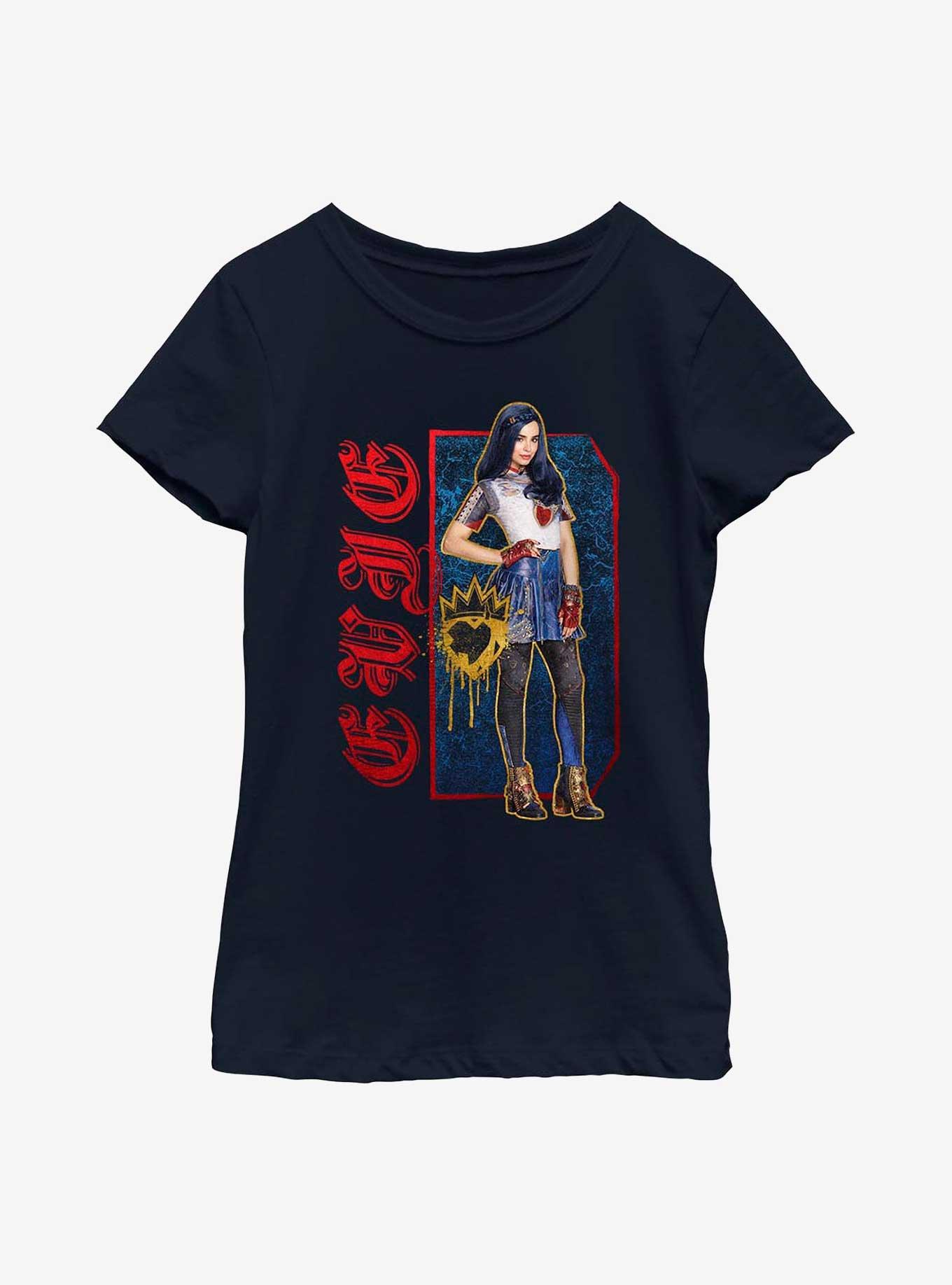 Disney Descendants Evie Solo Focus Youth Girls T-Shirt, NAVY, hi-res