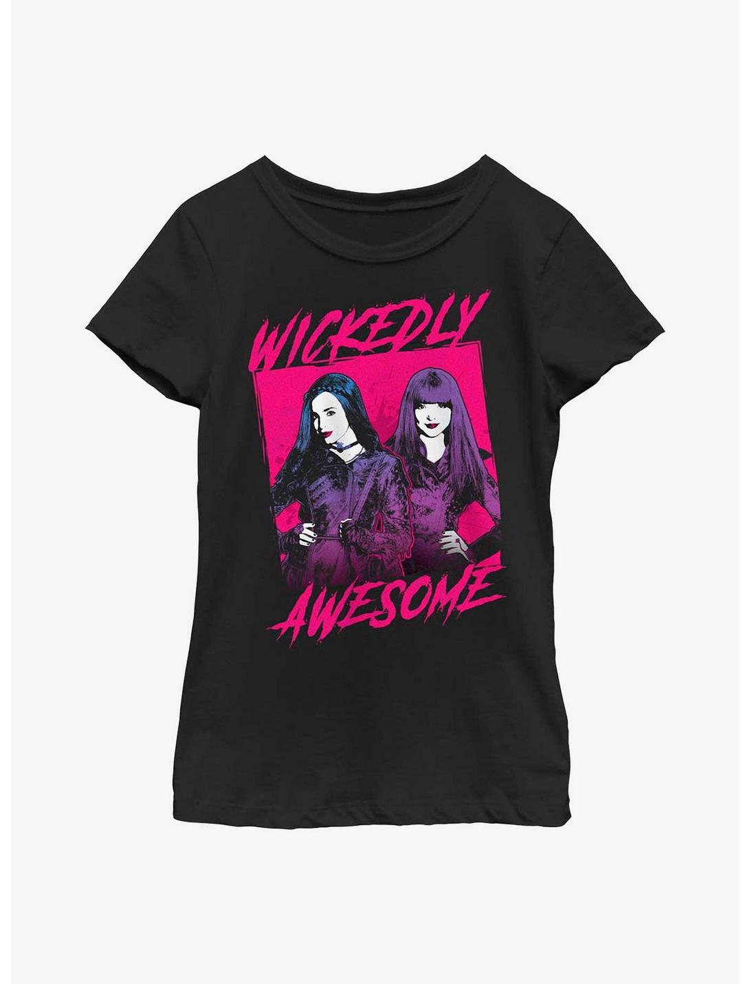 Disney Descendants Wickedly Awesome Youth Girls T-Shirt, BLACK, hi-res