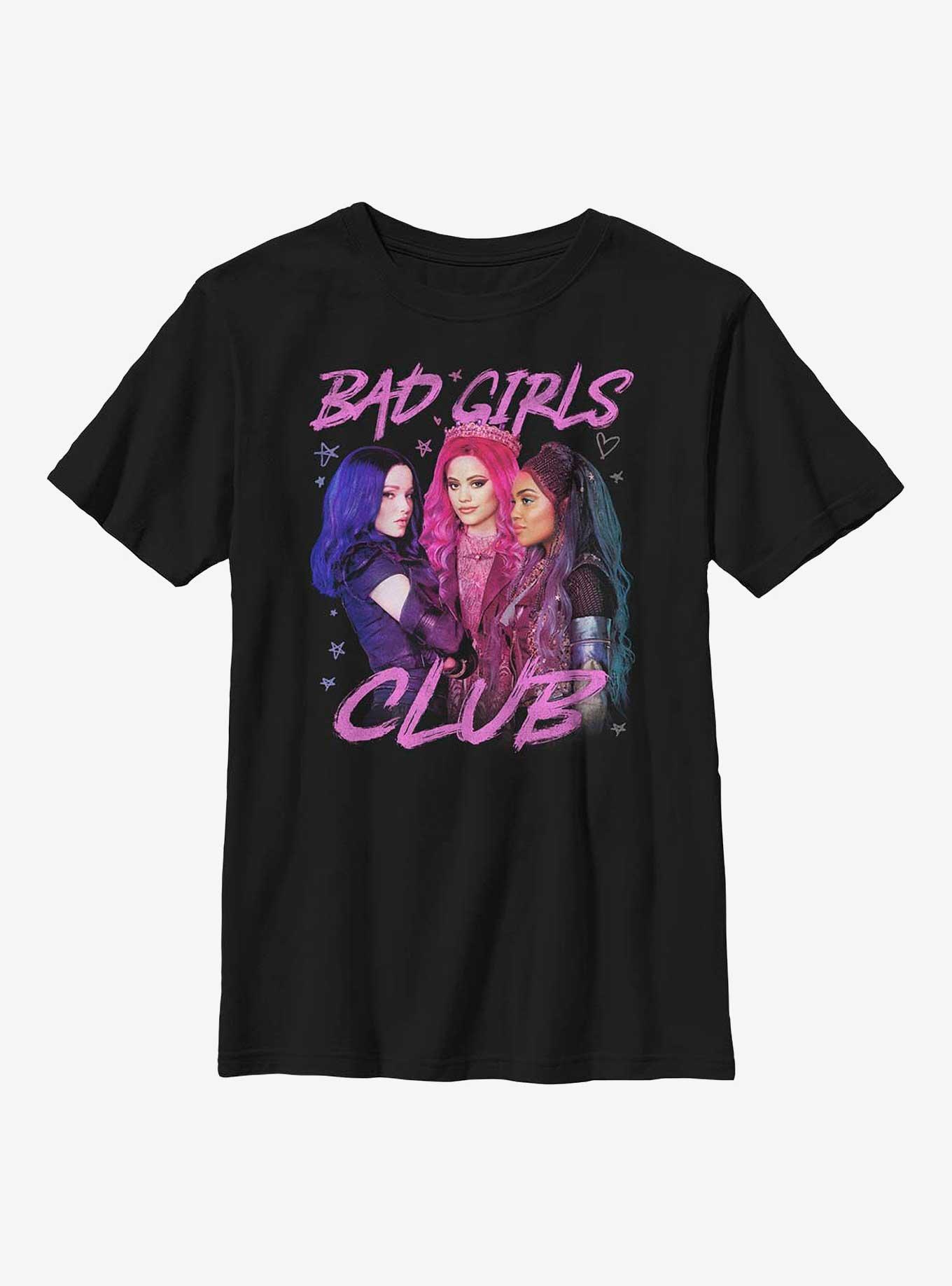 Disney Descendants Bad Girls Club Youth T-Shirt, BLACK, hi-res