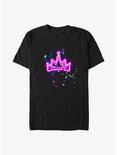 Disney Descendants Splatter Crown T-Shirt, BLACK, hi-res