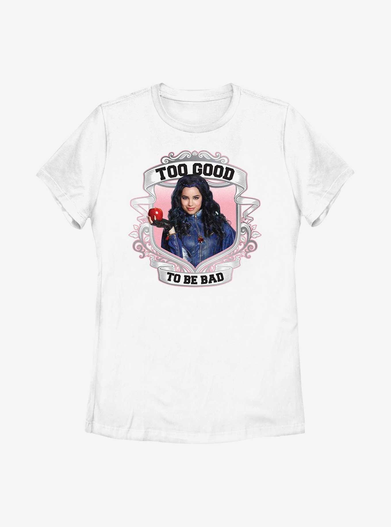 Disney Descendants Too Good To Be Bad Womens T-Shirt, WHITE, hi-res