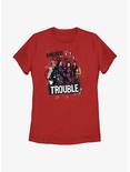 Disney Descendants Here Comes Trouble Womens T-Shirt, RED, hi-res