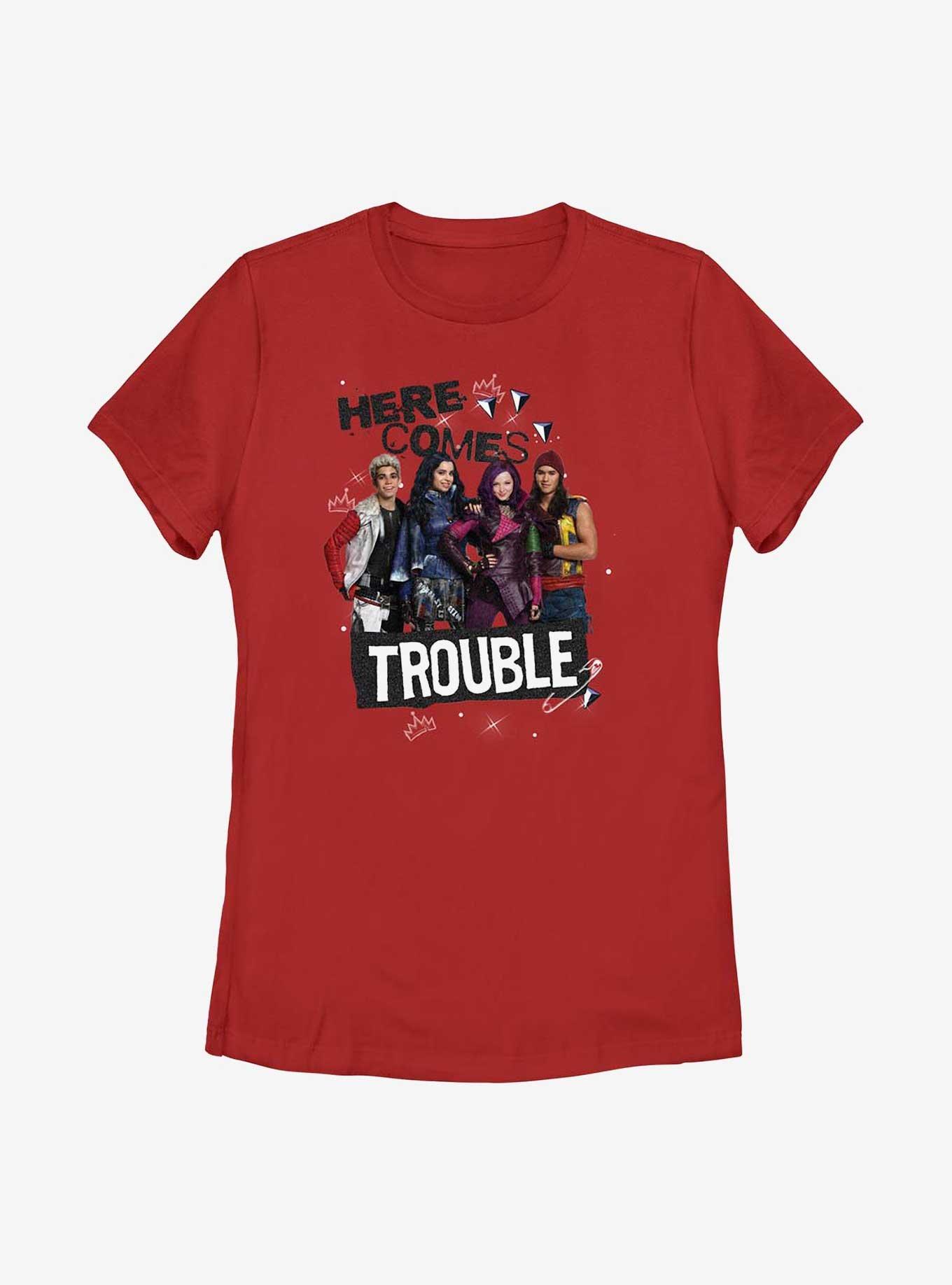 Disney Descendants Here Comes Trouble Womens T-Shirt, , hi-res