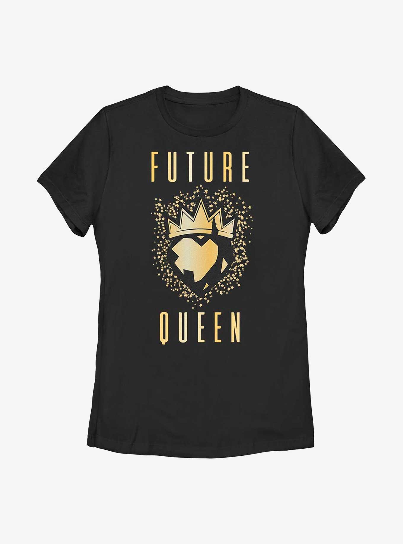 Disney Descendants Future Queen Crown Womens T-Shirt, BLACK, hi-res