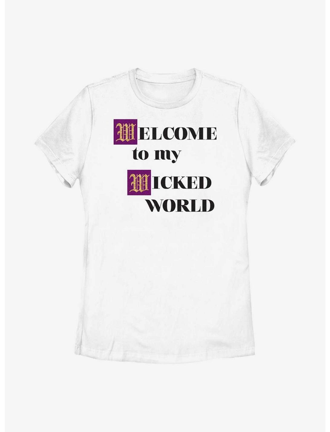 Disney Descendants Welcome To My Wicked World Womens T-Shirt, WHITE, hi-res