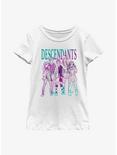 Disney Descendants Sketch Group Youth Girls T-Shirt, WHITE, hi-res