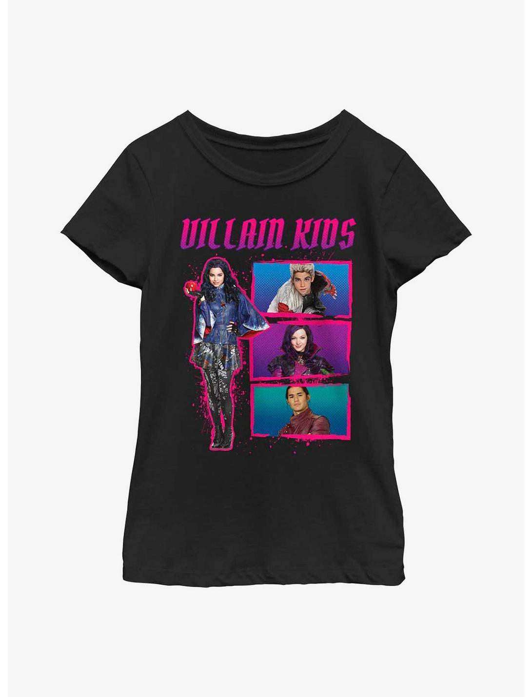 Disney Descendants Villain Kids Box Up Youth Girls T-Shirt, BLACK, hi-res