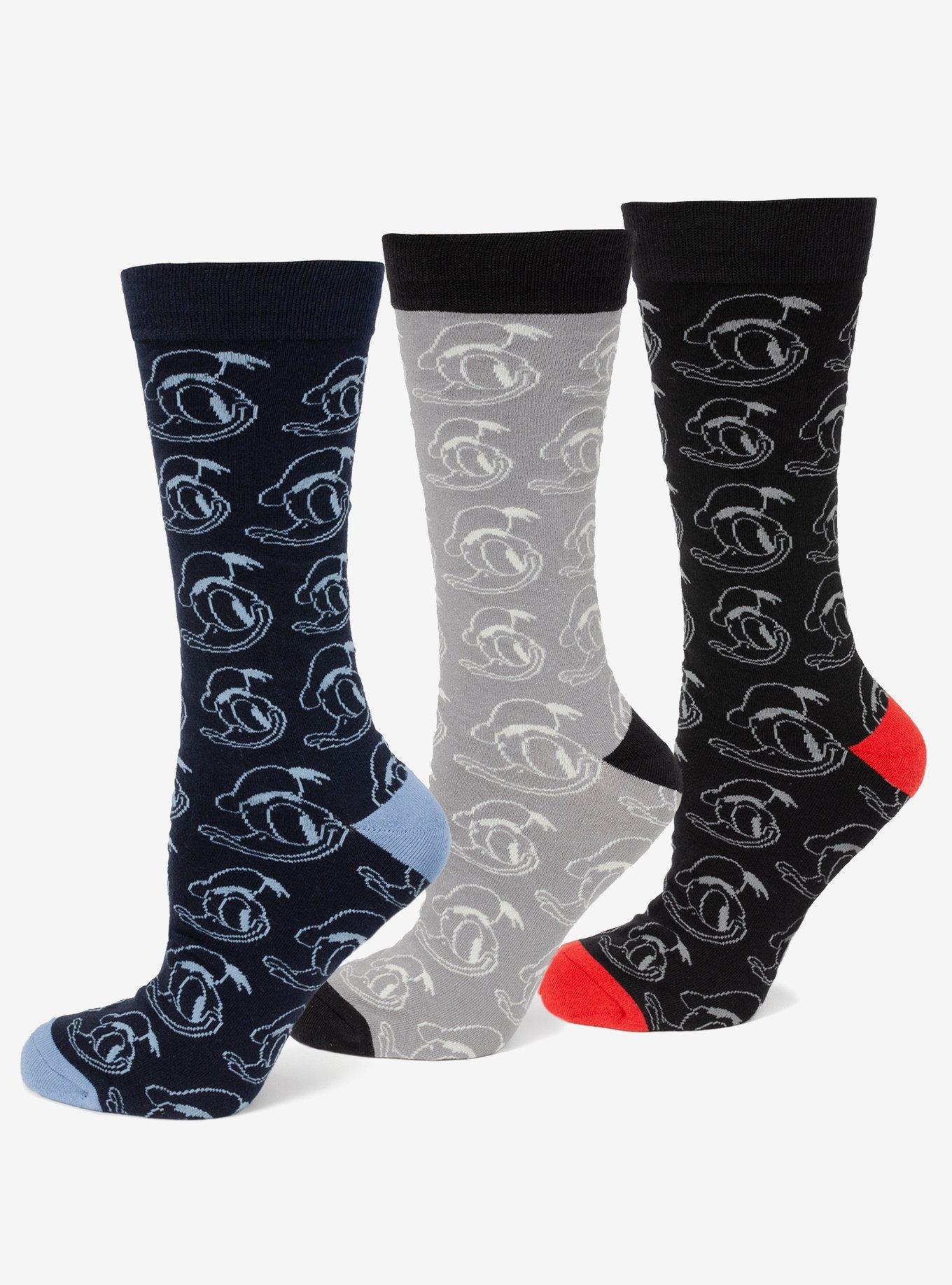 Disney Donald Duck 3-Pair Sock Gift Set, , hi-res