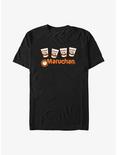 Maruchan Noodle Cups Row T-Shirt, BLACK, hi-res