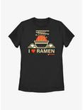Maruchan Heart Ramen 4Eva Womens T-Shirt, BLACK, hi-res