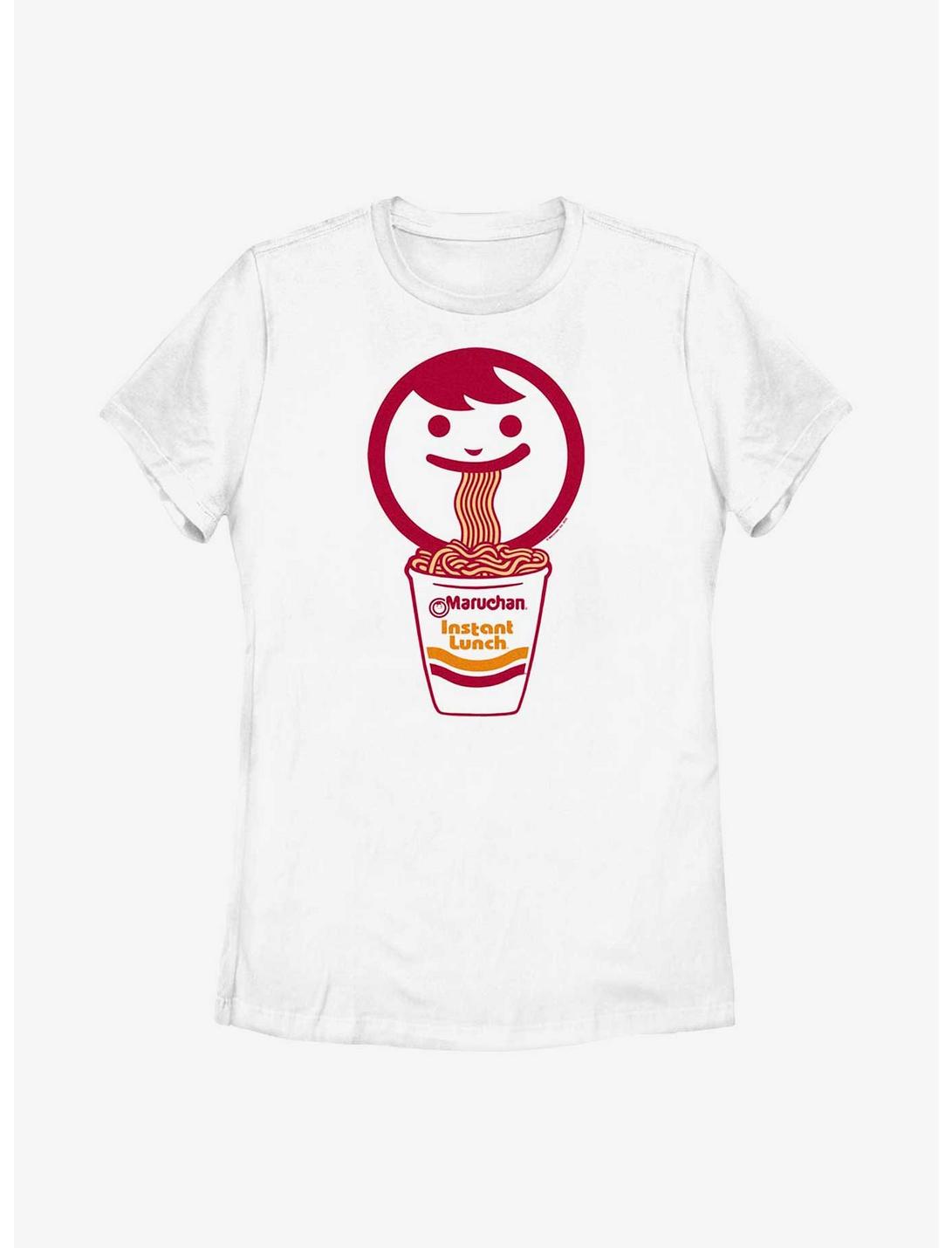 Maruchan Face Eating Ramen Womens T-Shirt, WHITE, hi-res