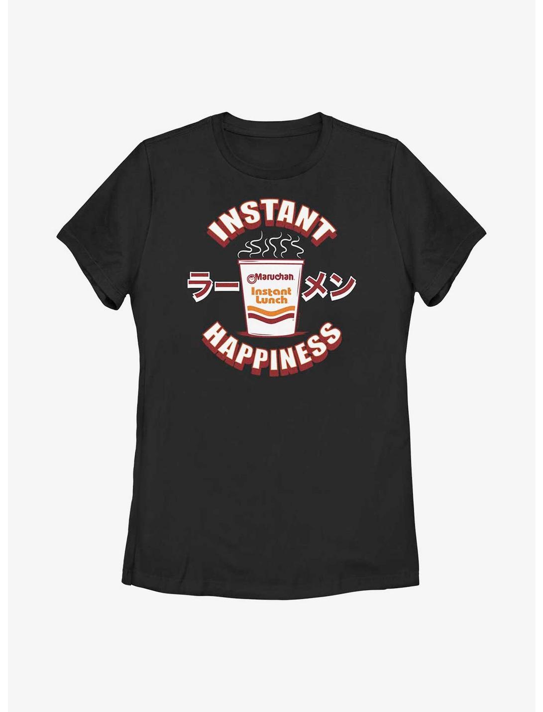 Maruchan Happiness Womens T-Shirt, BLACK, hi-res