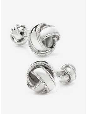 Sterling Silver Braided Knot Cufflinks, , hi-res