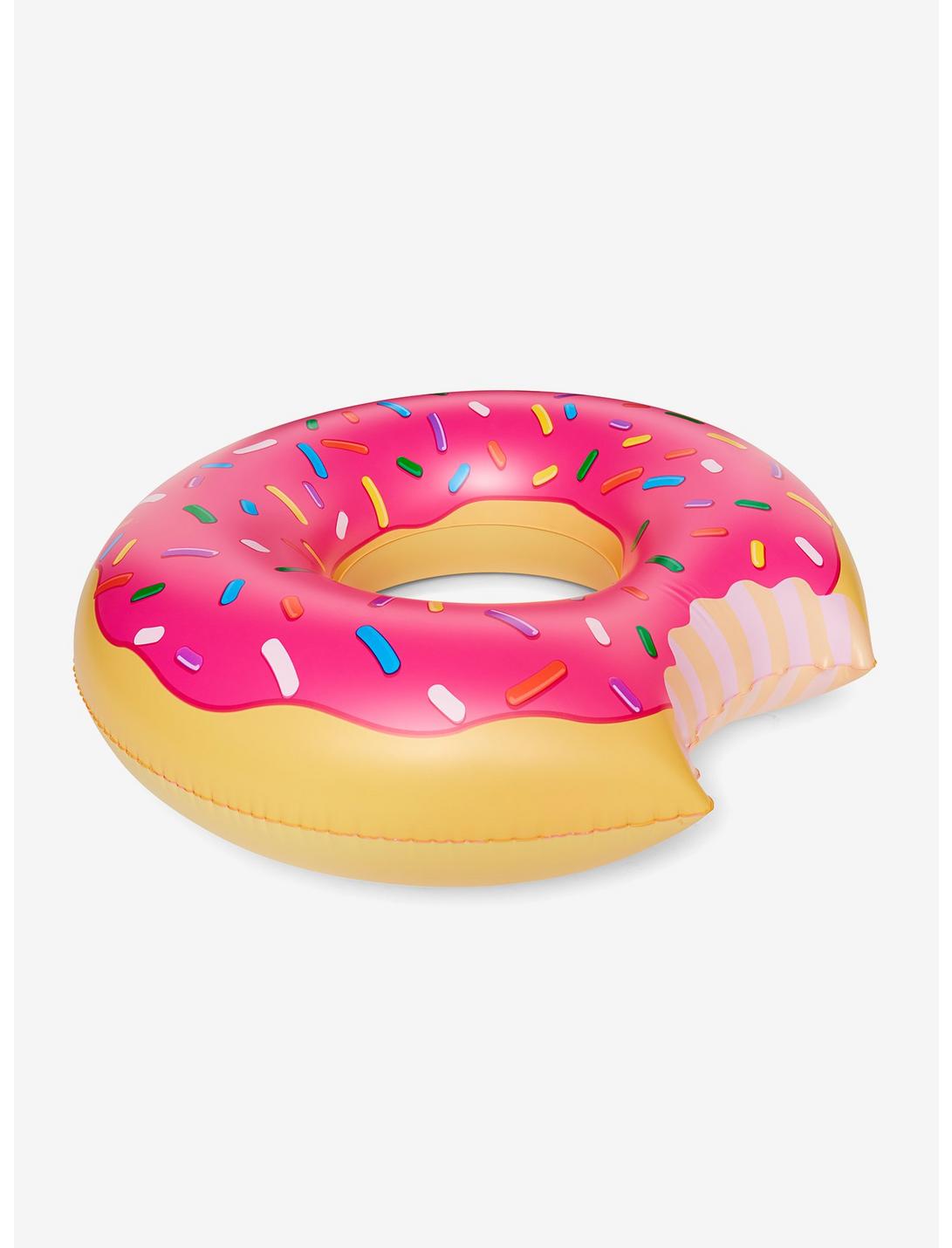 Giant Pink Frosted Donut Pool Float, , hi-res