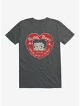 Betty Boop Fan Club Heart T-Shirt, CHARCOAL, hi-res