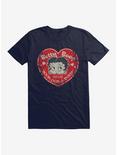 Betty Boop Fan Club Heart T-Shirt, NAVY, hi-res