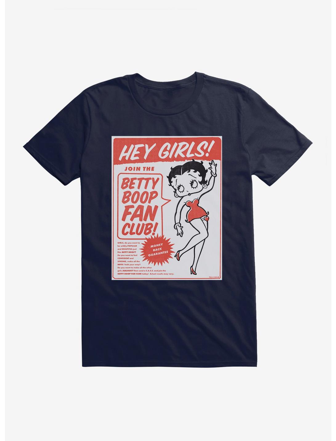 Betty Boop Hey Girls T-Shirt, NAVY, hi-res