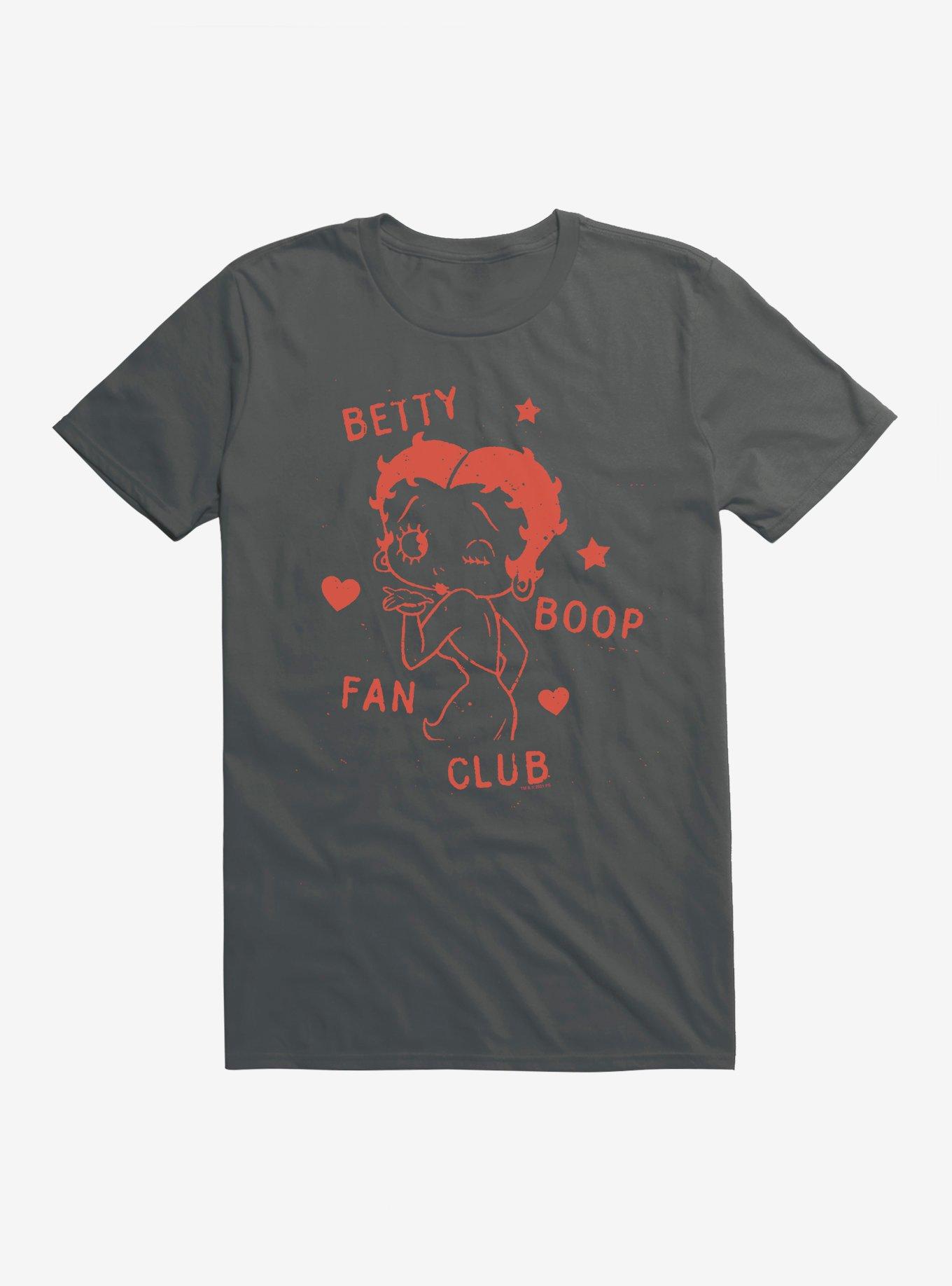 Betty Boop Stars And Hearts T-Shirt, CHARCOAL, hi-res