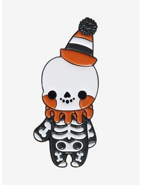 Skeleton Clown Enamel Pin By Bright Bat Design, , hi-res