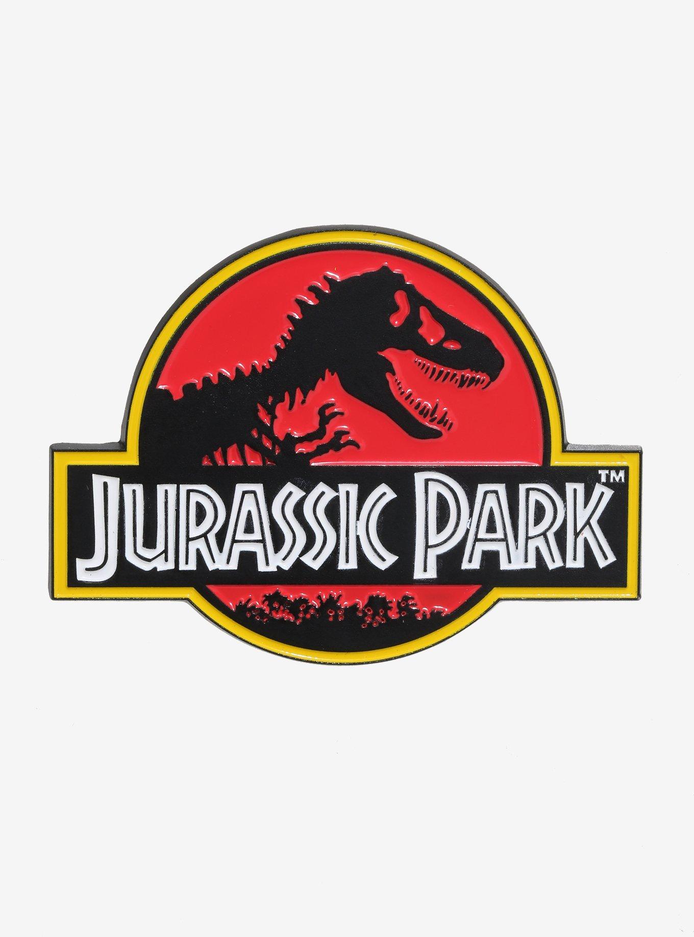 Jurassic Park Logo Enamel Pin, , hi-res