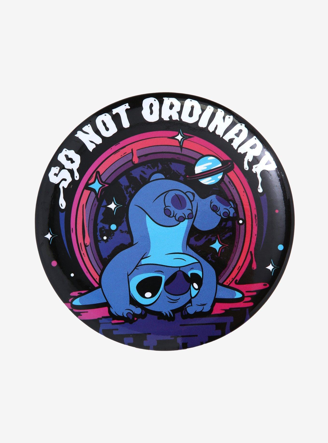 Disney Lilo & Stitch Not Ordinary 3 Inch Button, , hi-res