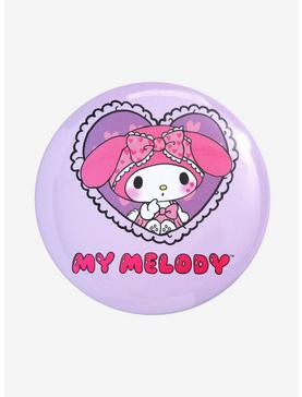 My Melody Slumber Party 3 Inch Button, , hi-res