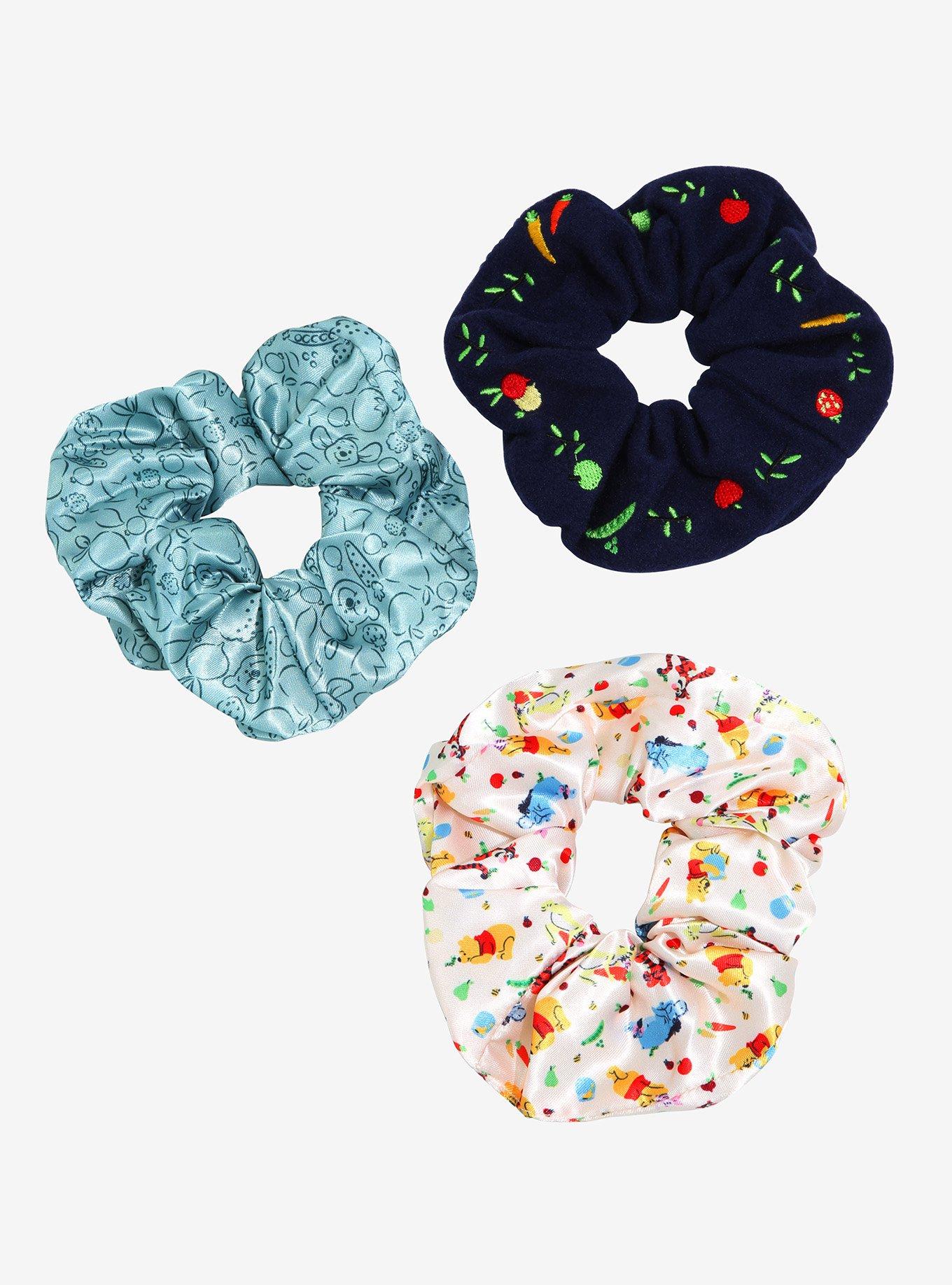Disney Winnie the Pooh Embroidered Icons Scrunchy Set - BoxLunch Exclusive, , hi-res