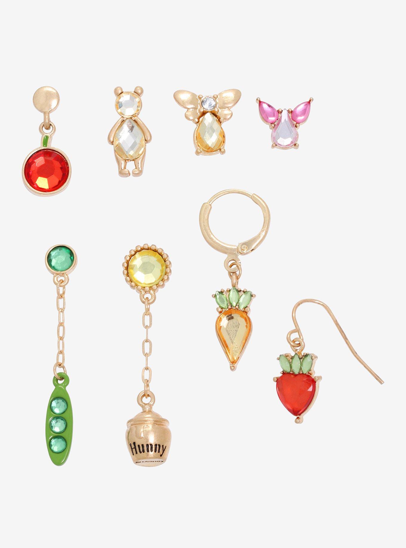 Disney Winnie the Pooh Animal Friends & Snacks Mix & Match Earring Set - BoxLunch Exclusive, , hi-res