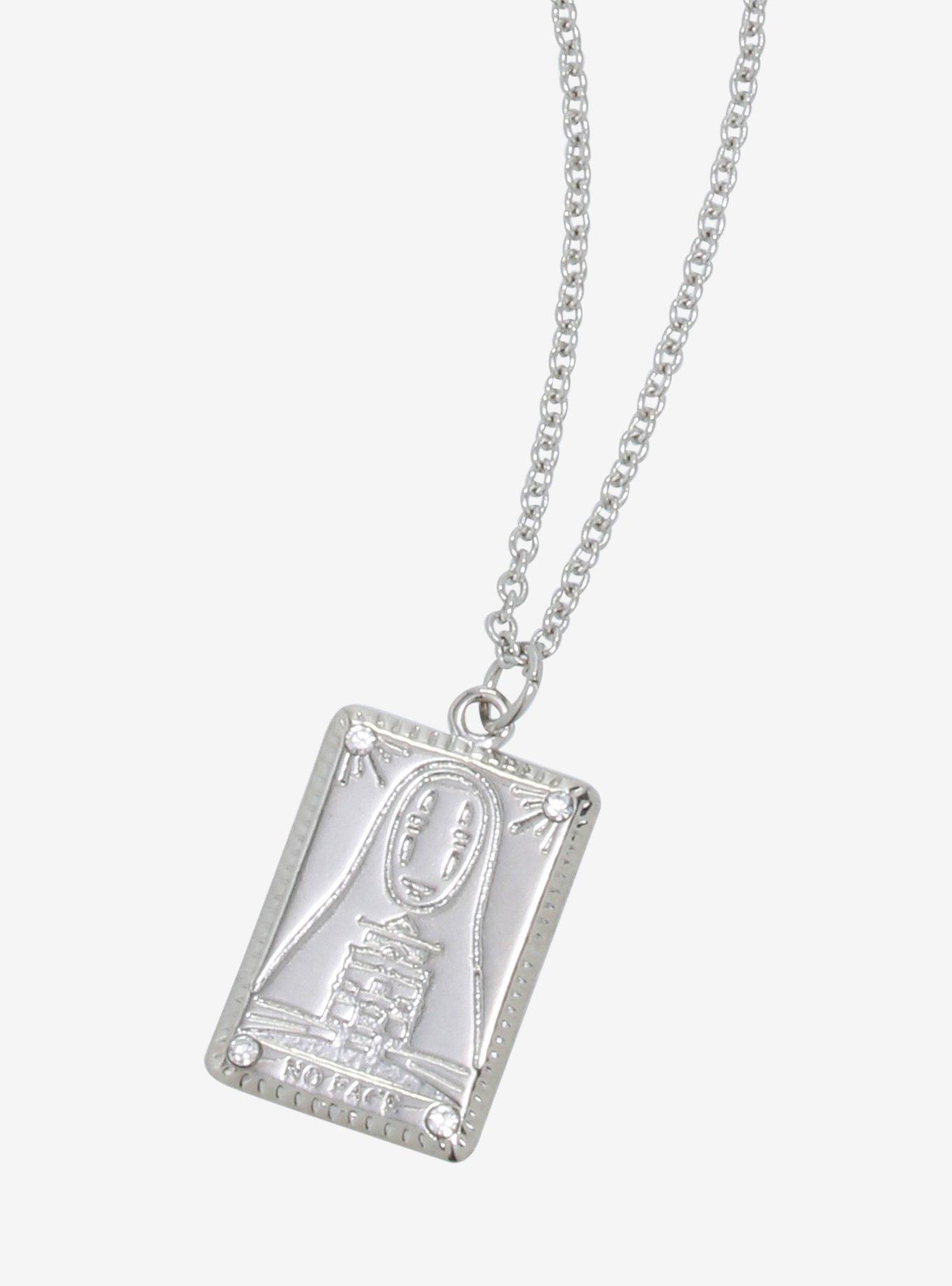 Studio Ghibli Spirited Away No-Face Tarot Card Necklace - BoxLunch Exclusive , , hi-res