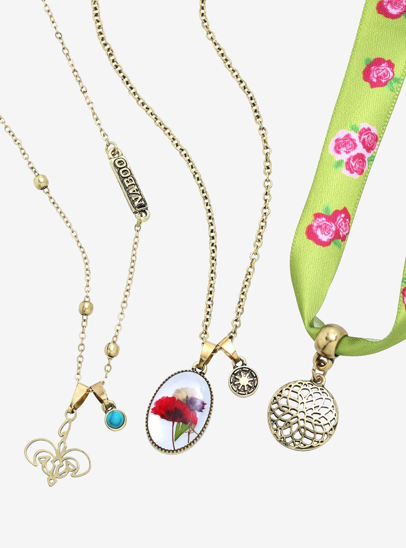 Star Wars Padm&eacute; Amidala Naboo Necklace Set - BoxLunch Exclusive, , hi-res